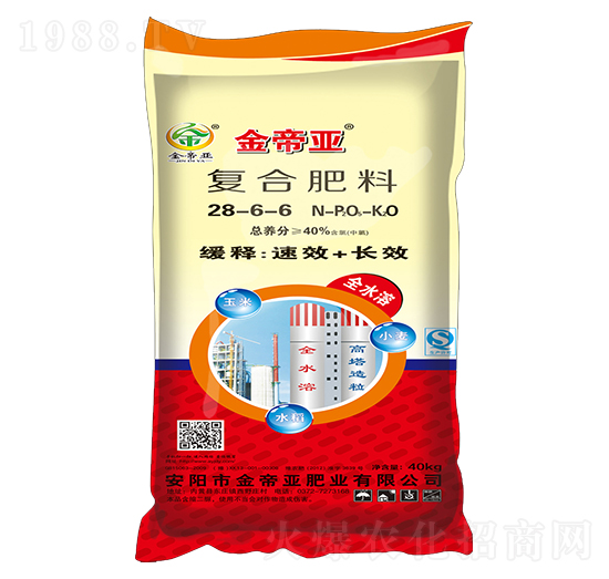 40kg復(fù)合肥料28-6-6-硝酸磷鉀-金帝亞