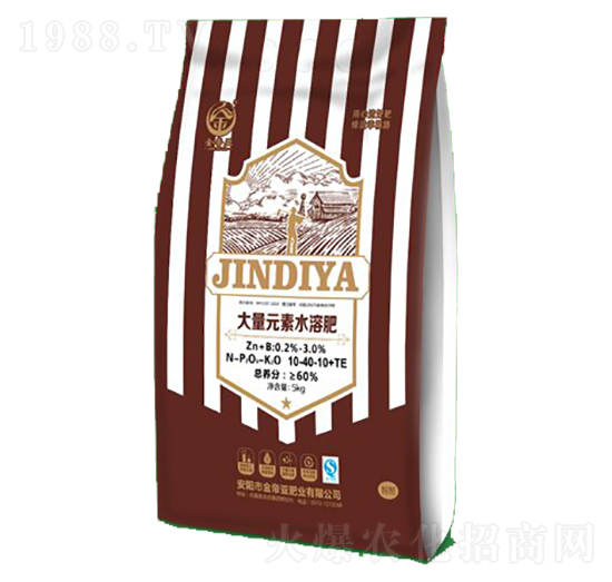 大量元素水溶肥10-40-10+TE-金帝亞
