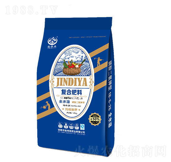 磷酸二氫鉀型復合肥料18-6-26-金帝亞