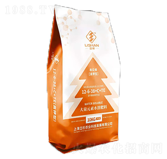 高鉀型大量元素水溶肥12-6-38+C+TE-立杉農業(yè)