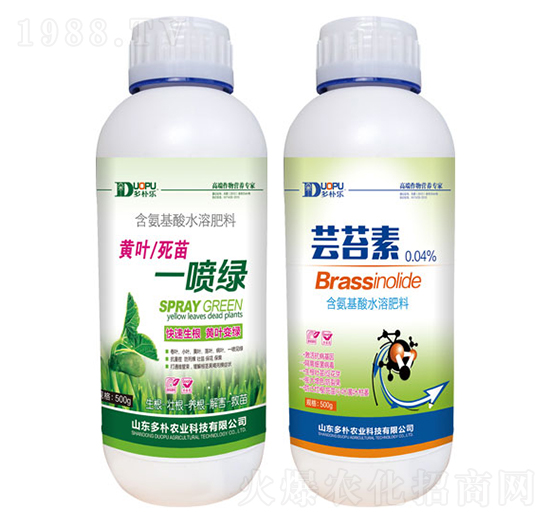 黃葉死苗一噴綠+蕓苔素-富爾科技