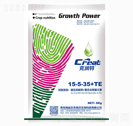 大量元素水溶肥15-5-35+TE-克潤特-海益豐農(nóng)