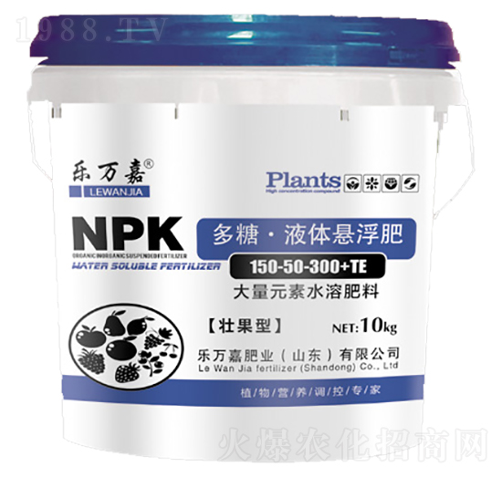 大量元素水溶肥料150-50-300+TE-多糖·液體懸浮肥-樂萬嘉