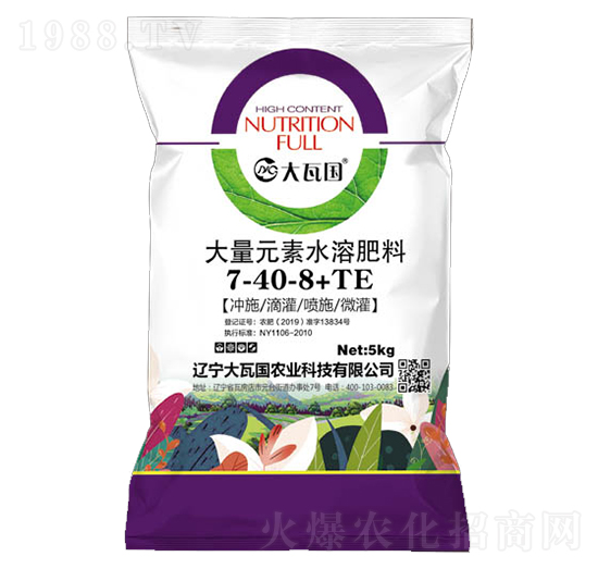 大量元素水溶肥料7-40-8+TE-大瓦國農(nóng)業(yè)