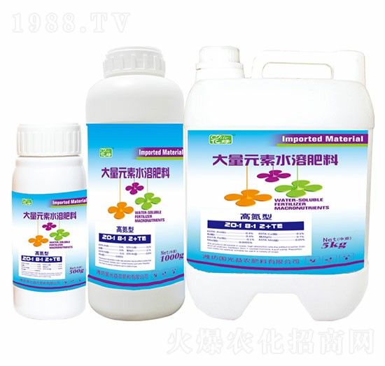 高氮型大量元素流體肥20-18-12+TE-國光益農(nóng)