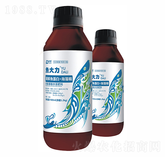 菌解魚(yú)蛋白+海藻精-魚(yú)大力瓶裝-利地生物