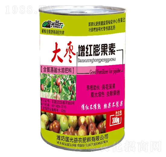 含氨基酸水溶肥料-大棗增紅膨果素-國(guó)光益農(nóng)