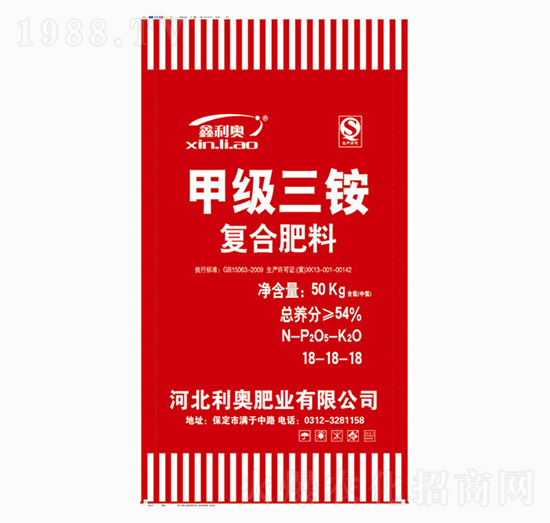 甲級(jí)三銨復(fù)合肥料18-18-18-利奧