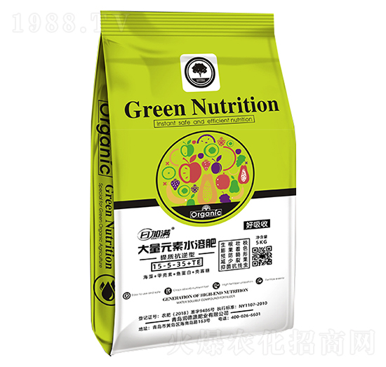 大量元素水溶肥15-5-35+TE-日加滿-潤德源肥業(yè)