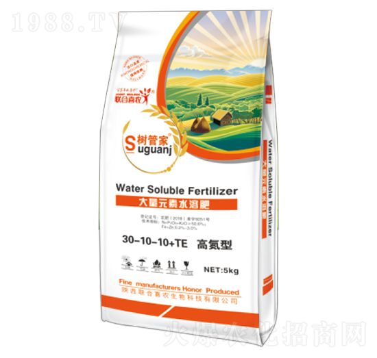 高氮型大量元素水溶肥料30-10-10+TE-樹管家-聯(lián)合喜農(nóng)