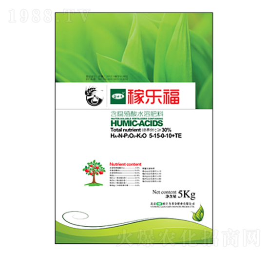 含腐植酸水溶肥料-金必來六合金稼樂福-力多金