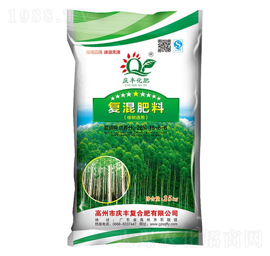 桉樹(shù)適用復(fù)混肥料16-6-6-慶豐化肥-慶豐