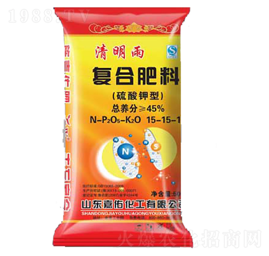 50kg復(fù)合肥15-15-15-清明雨-嘉佑