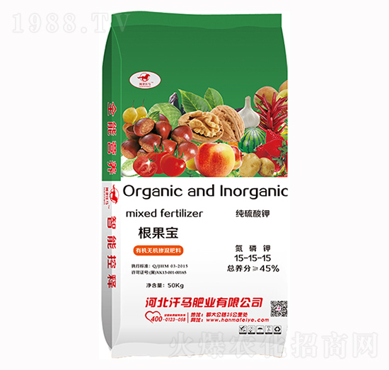 有機(jī)無(wú)機(jī)摻混肥料15-15-15-根果寶-汗馬肥業(yè)