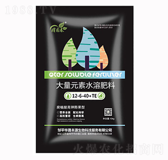 大量元素水溶肥料12-6-40+TE-華晟豐源