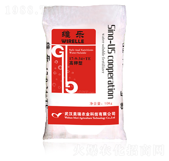 高鉀型大量元素水溶肥17-9-34+TE-維樂-美瑞農業(yè)