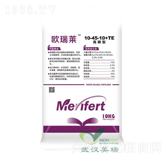 高磷型大量元素水溶肥10-45-10+TE-歐瑞萊-美瑞農(nóng)業(yè)