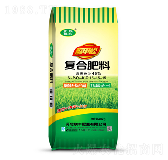 小麥專用平衡型脲甲醛復(fù)合肥料15-15-15-聯(lián)豐肥業(yè)