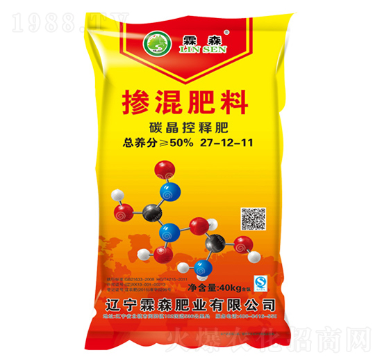 碳晶控釋摻混肥料27-12-11-霖森