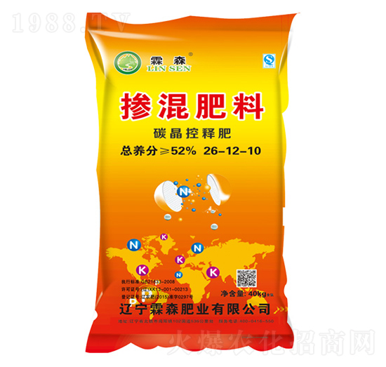 碳晶控釋摻混肥料26-12-10-霖森