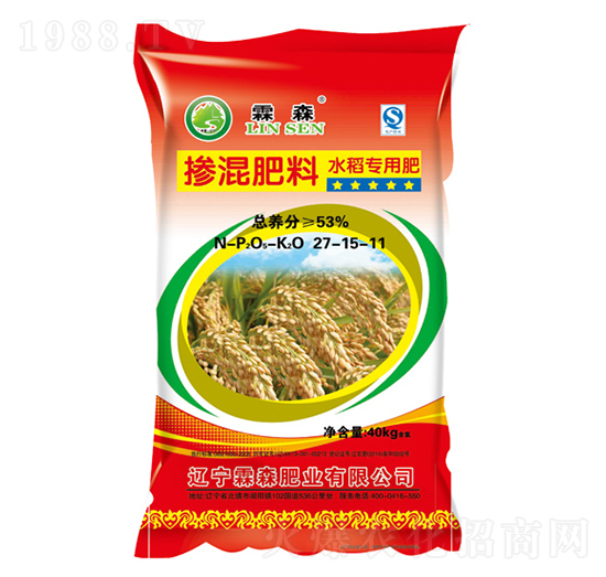 水稻專用摻混肥料27-15-11-霖森