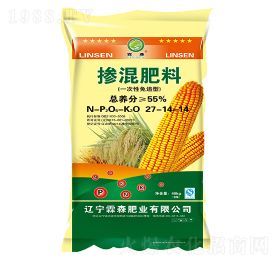 一次性免追摻混肥料27-14-14-霖森