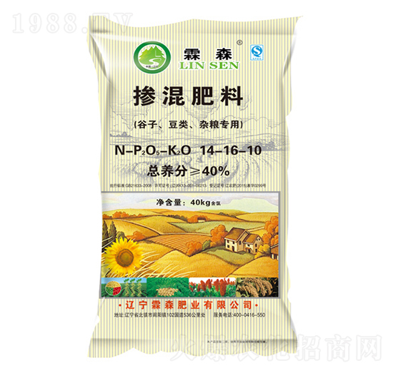 谷子豆類(lèi)雜糧專(zhuān)用摻混肥料14-16-10-霖森