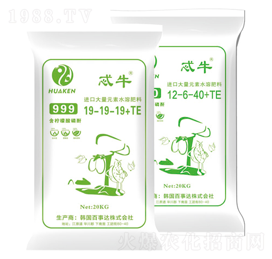 20kg大量元素水溶肥料-忒牛-華墾