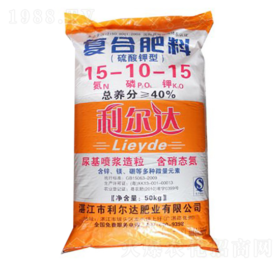 硫酸鉀型復(fù)合肥料15-10-15-利爾達(dá)
