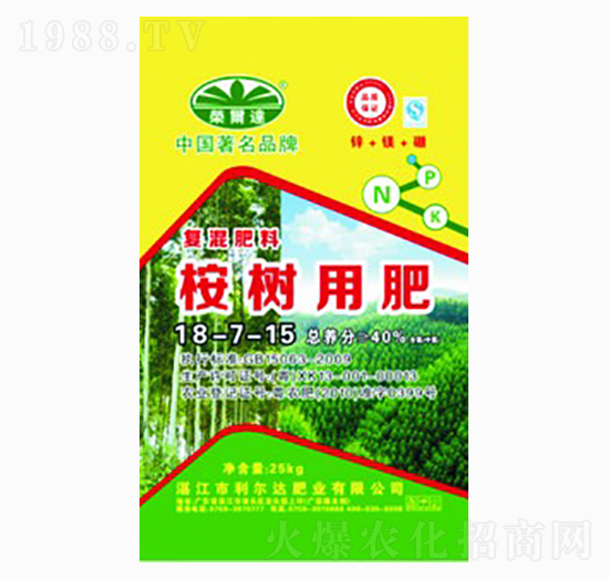 桉樹專用復(fù)混肥料18-7-15-利爾達