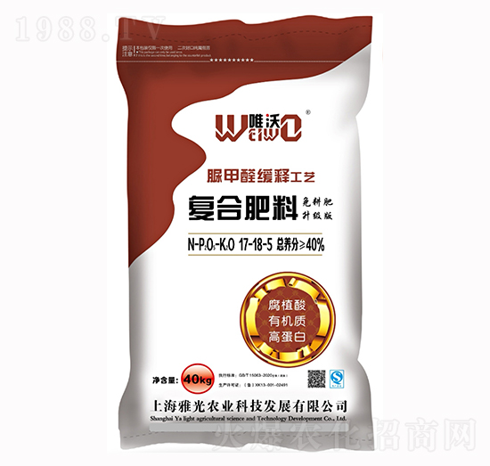 脲甲醛緩釋工藝復合肥料17-18-5-唯沃-雅光農(nóng)業(yè)