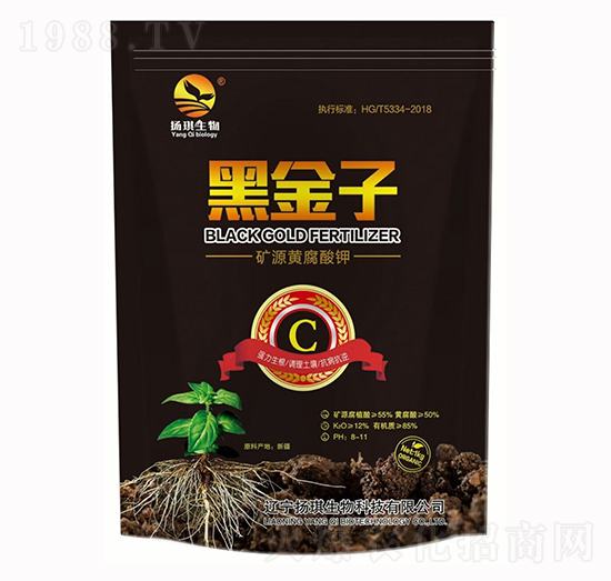 礦源黃腐酸鉀-黑金子-揚琪生物