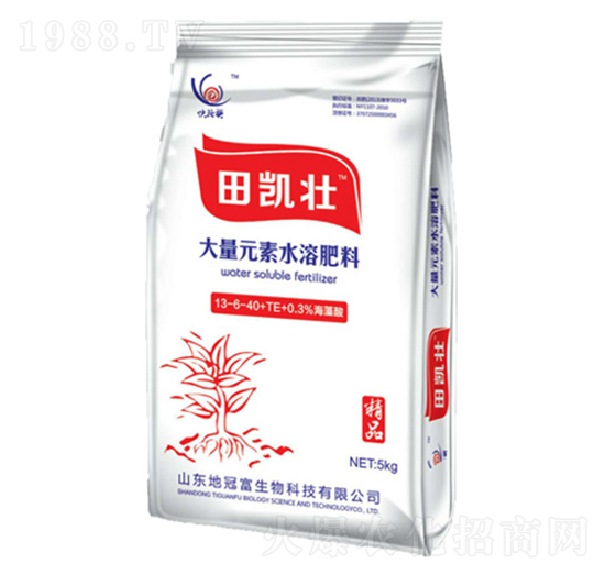 大量元素水溶肥料13-6-40+TE-田凱壯-地冠富