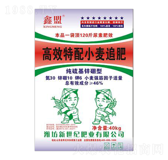 高氮加鋅小麥追施肥-鑫盟-新世紀(jì)肥業(yè)