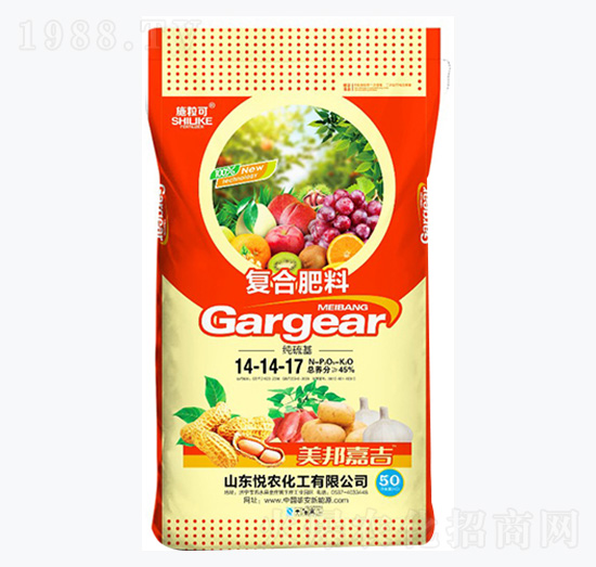 復(fù)合肥料14-14-17-施粒可-悅農(nóng)化工