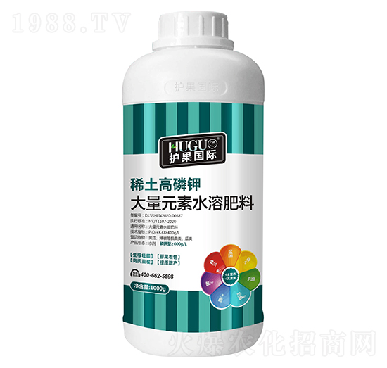瓶裝大量元素水溶肥料-稀土高磷鉀-護(hù)果國(guó)際