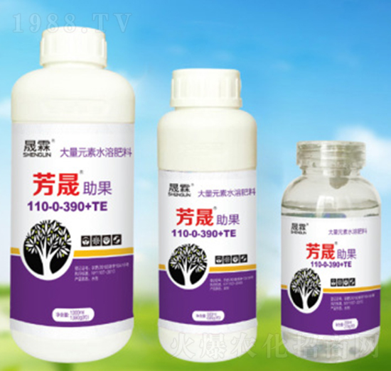 大量元素水溶肥110-0-390+TE-芳晟助果-晟霖生物