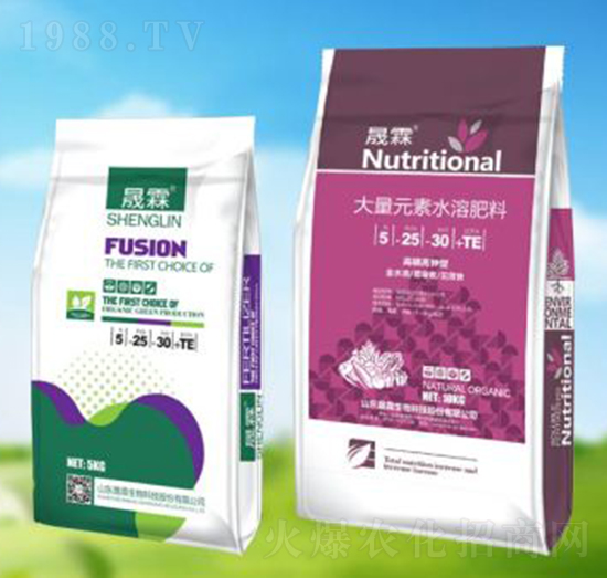 高磷高鉀型大量元素水溶肥5-25-30+TE-晟霖生物