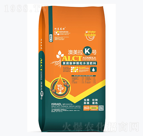 黃腐酸鉀顆粒水溶肥料-澳美拉K號-西姆萊特