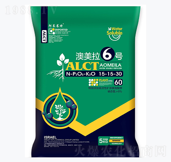高鉀型大量元素水溶肥料15-15-30-澳美拉6號(hào)-西姆萊特