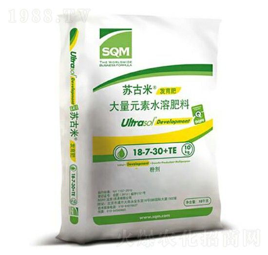 大量元素水溶肥料18-7-30+TE-蘇古米-沐春農(nóng)資