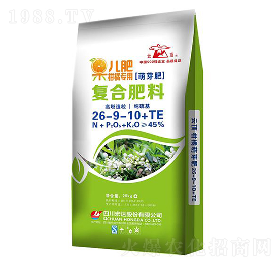 復(fù)合肥料26-9-10+TE-云頂柑橘萌芽肥-宏達(dá)股份