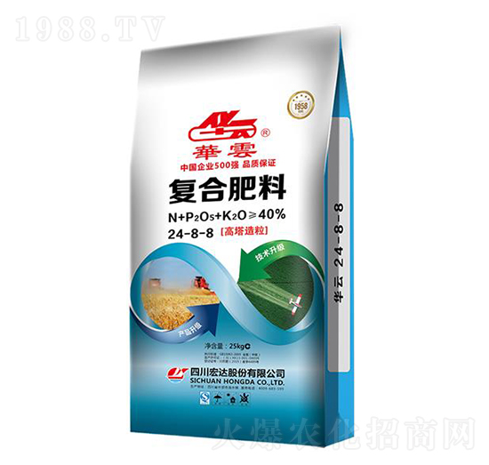 高塔造粒復(fù)合肥料24-8-8-華云-宏達(dá)股份