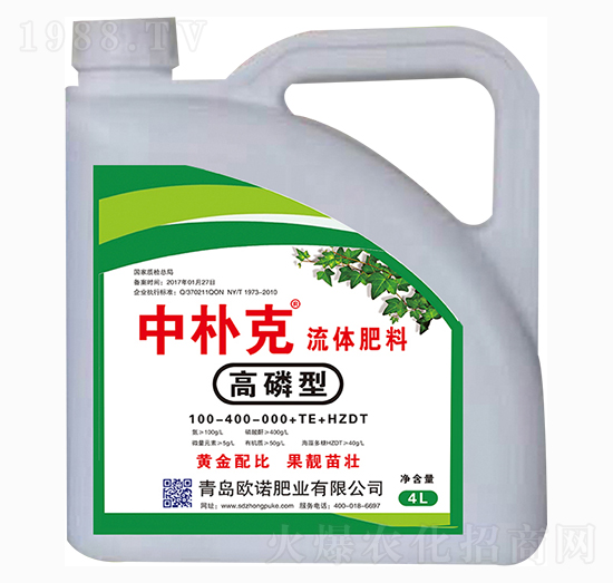 高磷型流體肥-中樸克-歐諾