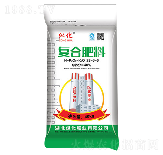 40kg復(fù)合肥料28-6-6-縱化