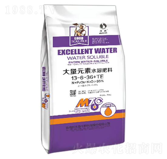 大量元素水溶肥料13-6-36+TE-沃盈生物