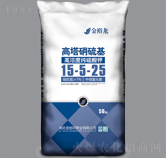 高塔硫酸基-高濃度硫酸鉀15-5-25-金裕龍-金裕農(nóng)