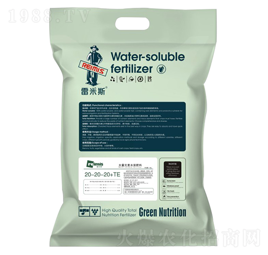 大量元素水溶肥料20-20-20+TE-雷米斯