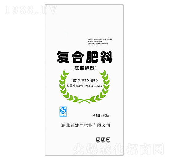 硫酸鉀型復(fù)合肥料15-15-15-百姓豐