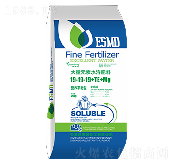 平衡型大量元素水溶肥料19-19-19+TE+Mg-嘉普生-嘉思頓